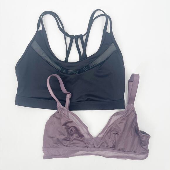 Victoria's Secret Other - VICTORIA’S SECRET Bra Bundle Set of 2 Bralette & Sports Bra Size Extra Small